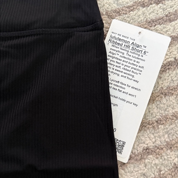 lululemon Align High-Rise Ribbed Short 6" - Picture 2 of 5